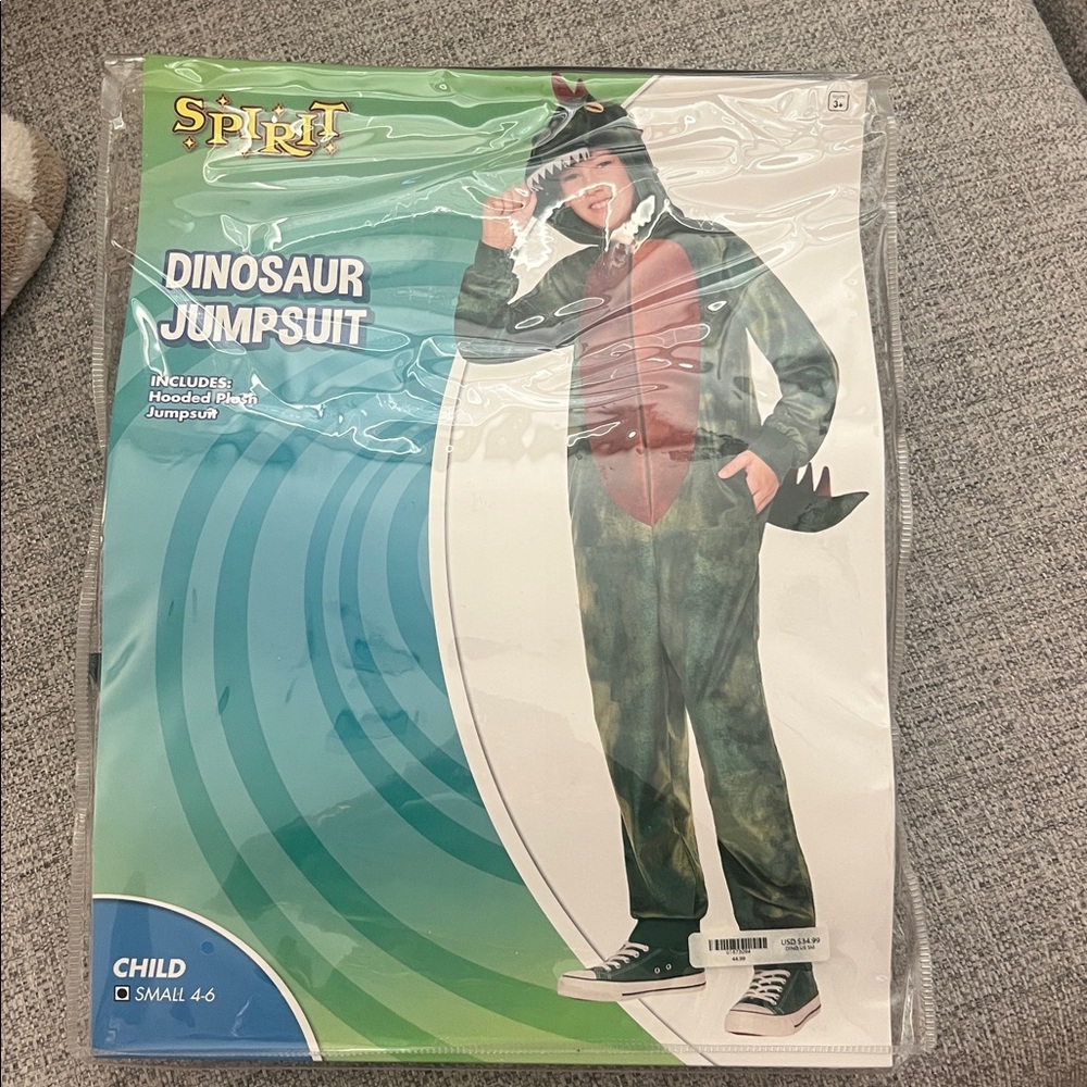 Spirit Green and Orange Dino Outfit